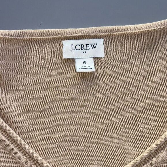 J. Crew Linen-blend button tunic sweater - Picture 6 of 12